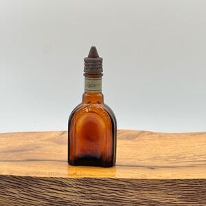 Vintage Stetson 1.5 Ounce Embossed Cologne Bottle With Metal Top